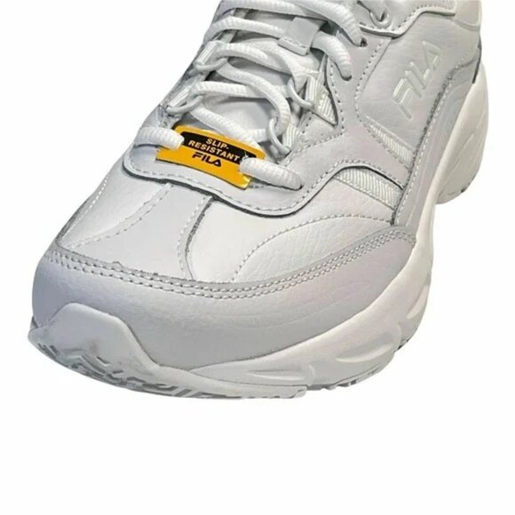 Fila Memory Foam Work Slip Resistant Work Shoes Sneakers - Picture 4 of 9